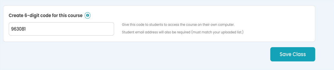 Create a 6-digit session code